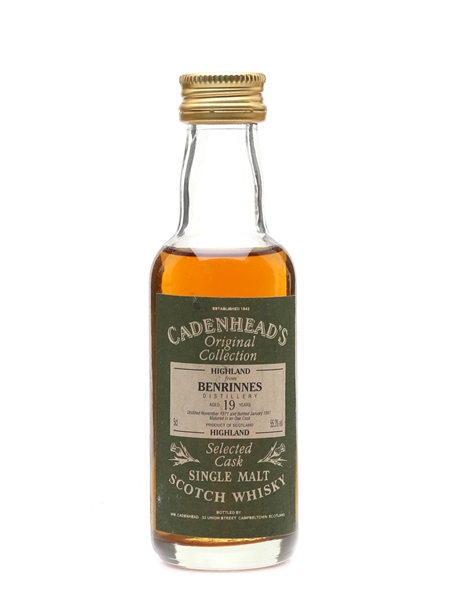 Benrinnes 1971 19 Year Old - Cadenhead's 5cl / 55.3%