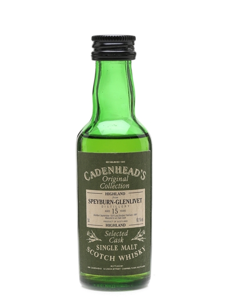 Speyburn Glenlivet 1975 15 Year Old - Cadenhead's 5cl / 60.1%