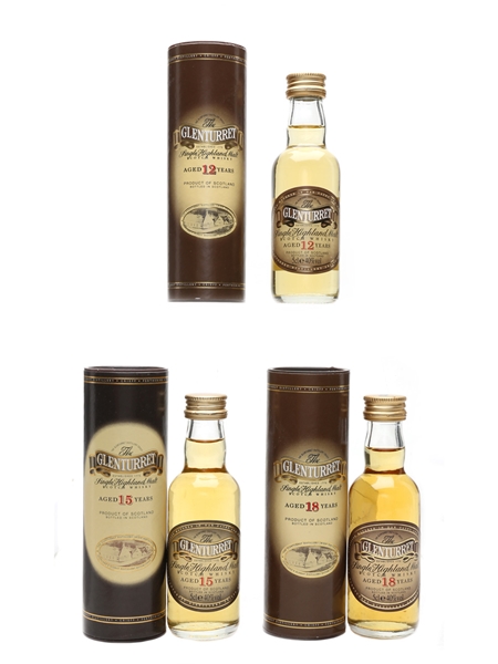 Glenturret 12, 15 & 18 Year Old  3 x 5cl / 40%