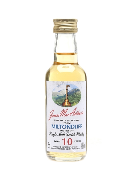 Miltonduff 10 Year Old James MacArthur's 5cl / 43%