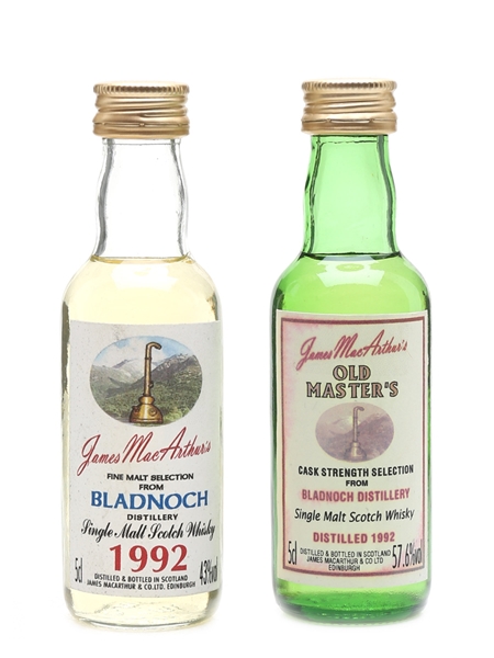 Bladnoch 1992 James MacArthur's 2 x 5cl