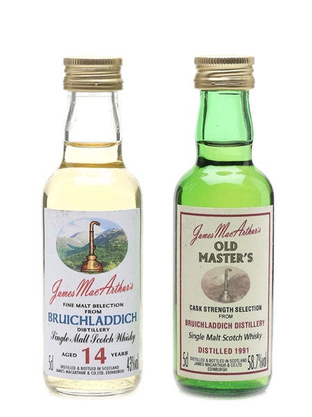 Bruichladdich 1991 & 14 Year Old James MacArthur's 2 x 5cl