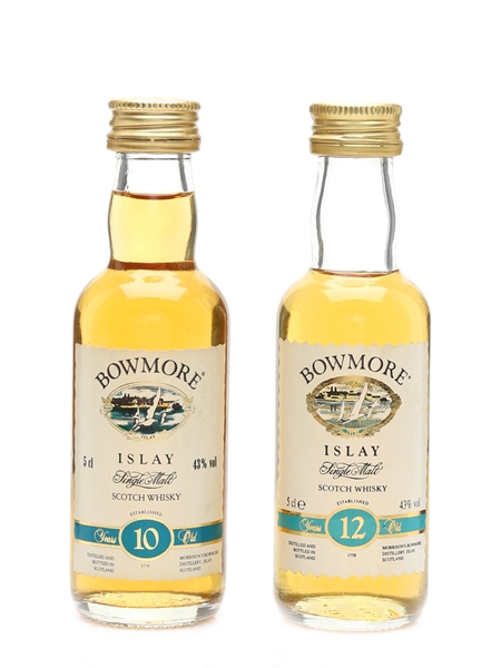 Bowmore 10 & 12 Year Old  2 x 5cl / 43%