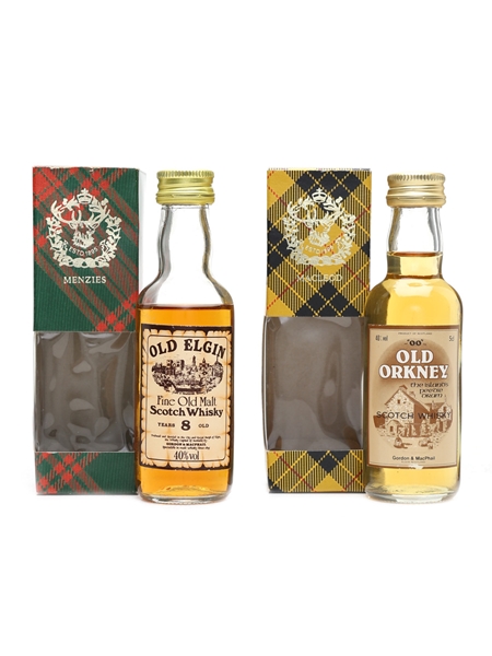 Old Elgin 8 Year Old & Old Orkney 'OO' Gordon & MacPhail 2 x 5cl / 40%