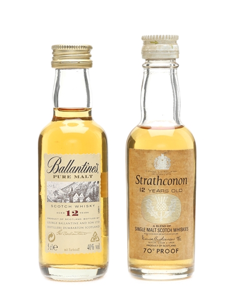 Ballantine's & Strathconon 12 Year Old  2 x 5cl / 40%