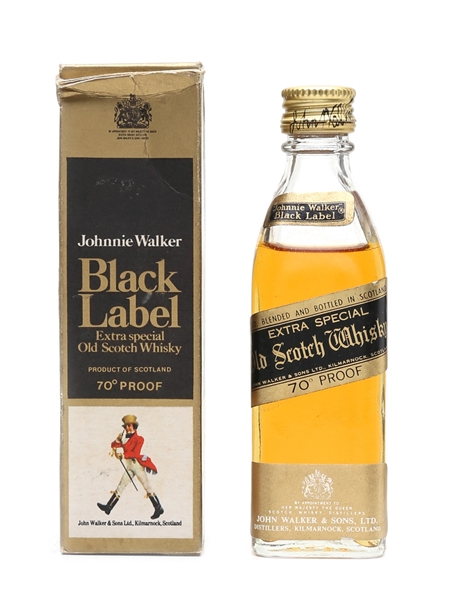 Johnnie Walker Black Label Bottled 1970s 5cl / 40%