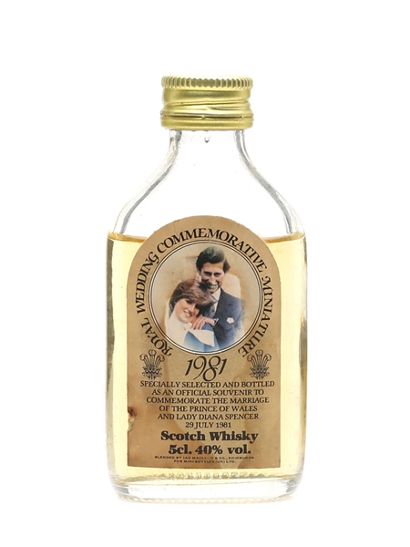 Royal Wedding 1981 Commemorative Miniature 5cl / 40%