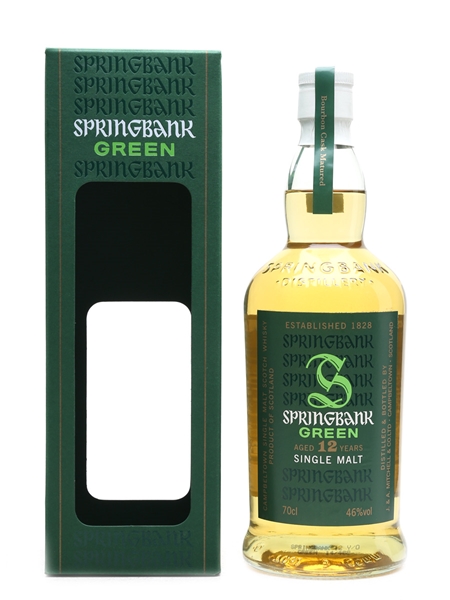 Springbank 12 Year Old Green Bourbon Cask Matured 70cl / 46%