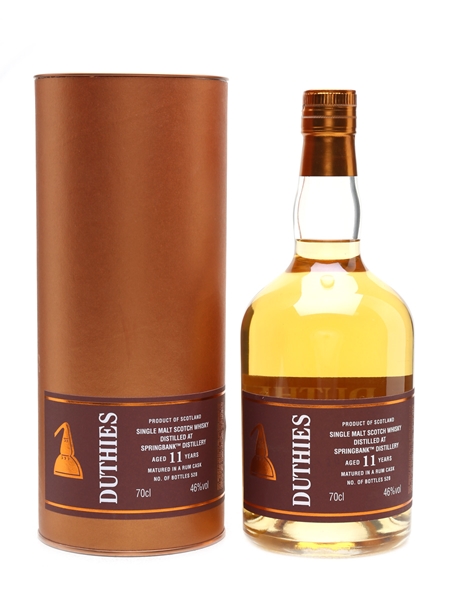 Springbank 11 Year Old Duthies Cadenhead's 70cl / 46%