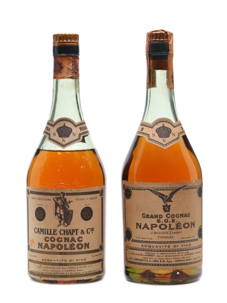 2 x Assorted Napoleon Cognac Bottled 1960s 2 x 73cl