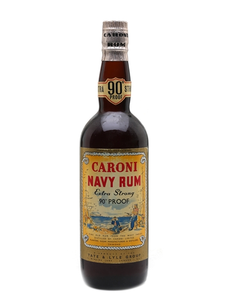 Caroni 90 Proof Navy Rum Bottled 1960s 75cl / 51.4%