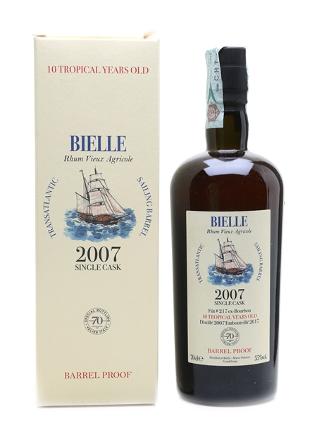 Bielle 2007 Sailing Barrel 10 Year Old - Velier 70th Anniversary 70cl / 55%