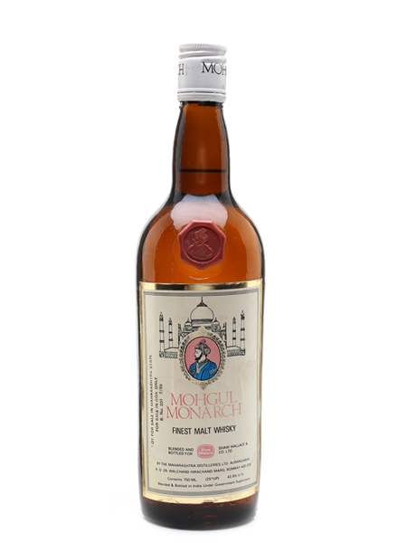 Mohgul Monarch Finest Malt Whisky Maharashtra - Shaw Wallace - Bottled 1990s 75cl / 42.8%