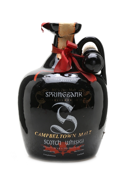 Springbank 10 Year Old Bottled 1970s - Ceramic Jug 75cl