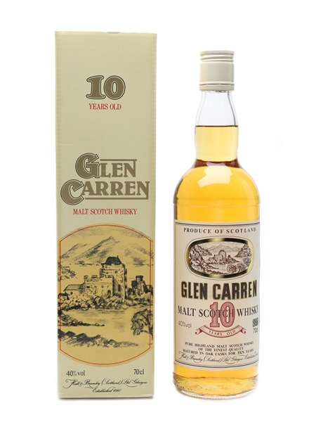 Glen Carren 10 Year Old Bottled 1990s - Hall & Bramley 70cl / 40%