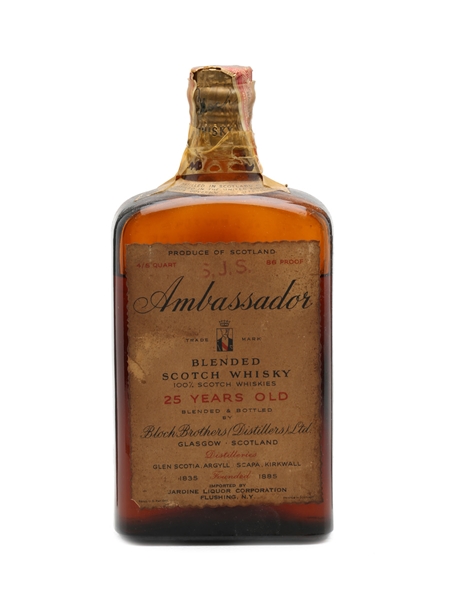 Ambassador 25 Year Old Bottled 1940s 75cl / 43%