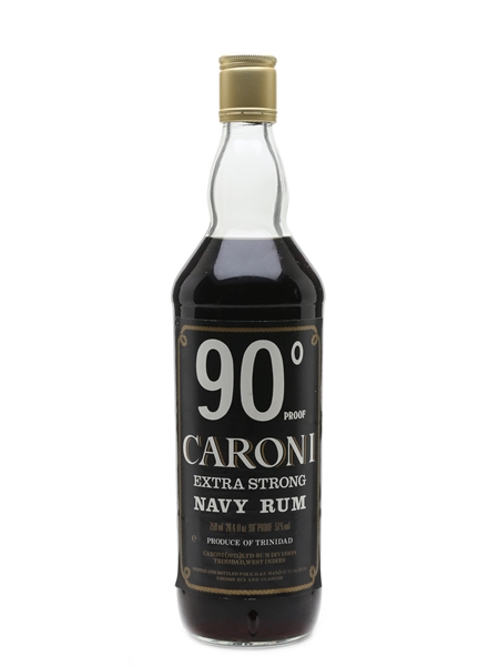 Caroni 90 Proof Navy Rum Bottled 1970s 75cl / 51%