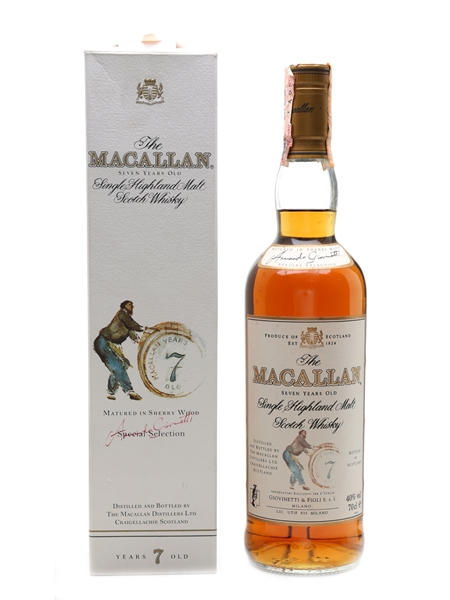 Macallan 7 Year Old Bottled 1990s - Giovinetti 70cl / 40%