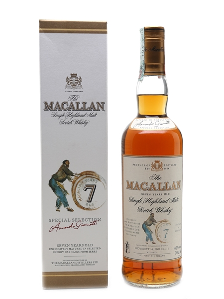 Macallan 7 Year Old Bottled 1990s - Giovinetti 70cl / 40%