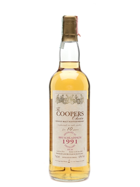 Bruichladdich 1991 10 Year Old Coopers Choice Bottled 2001 - Vama 70cl / 43%