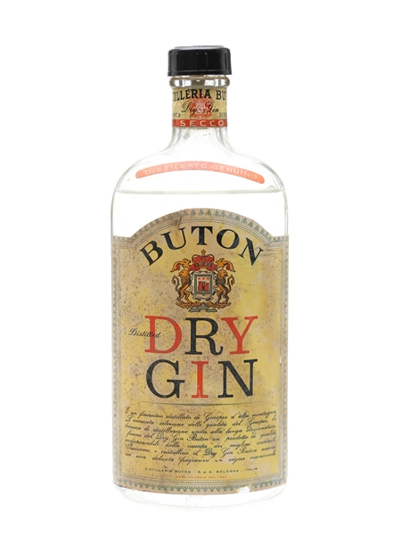 Buton Dry Gin Bottled 1950s 75cl / 45%