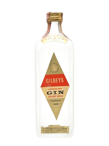 Gilbey's London Dry Gin Bottled 1960s - Cinzano 75cl / 46.2%