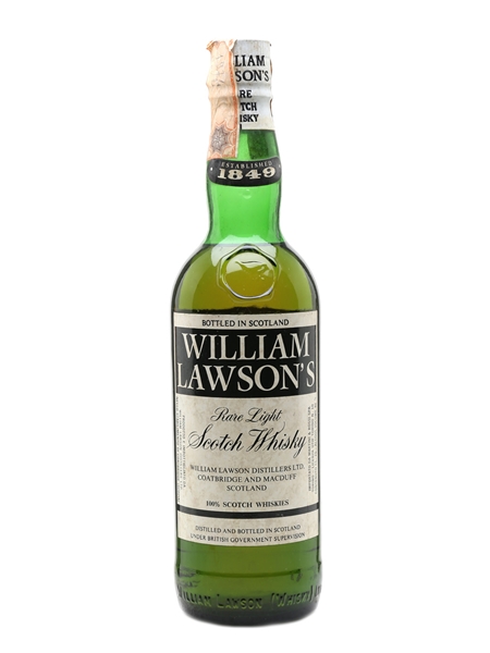 William Lawson's Rare Light Blended Scotch Bottled 1970s - Martini & Rossi 75cl / 40%