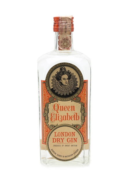 Queen Elizabeth London Dry Gin Bottled 1960s 75cl / 40%