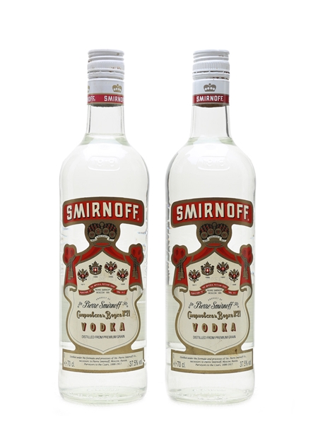 Smirnoff Red Label Bottled 1990s 2 x 70cl / 37.5%