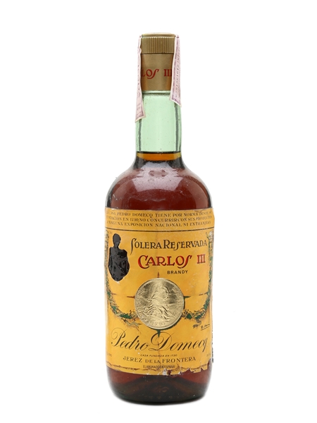 Carlos III Solera Reservada Brandy Bottled 1980s - Pedro Domecq 75cl / 39.5%