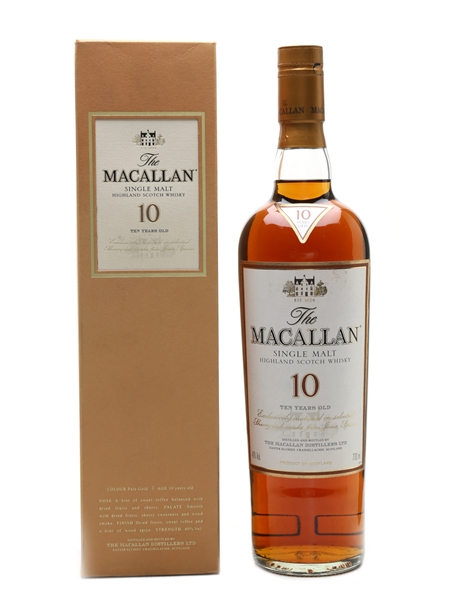 Macallan 10 Year Old Sherry Oak 70cl / 40%