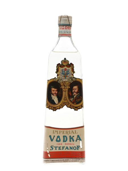 Stefanof Imperial Vodka Bottled 1950s - Buton 75cl / 40%