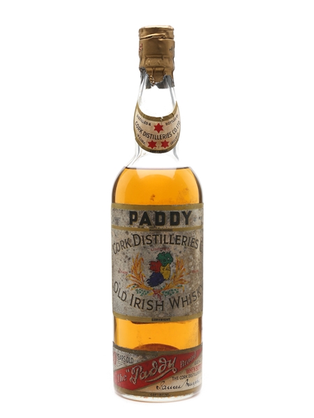 Paddy 10 Year Old Bottled 1960s - Shannon Airport 75.7cl / 43%