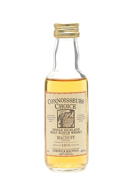 Macduff 1975 Connoisseurs Choice Bottled 1990s - Gordon & MacPhail 5cl / 40%