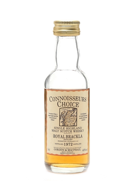 Royal Brackla 1972 Connoisseurs Choice Bottled 1990s - Gordon & MacPhail 5cl / 40%