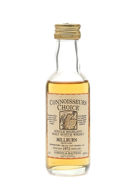 Millburn 1972 Connoisseurs Choice Bottled 1990s - Gordon & MacPhail 5cl / 40%