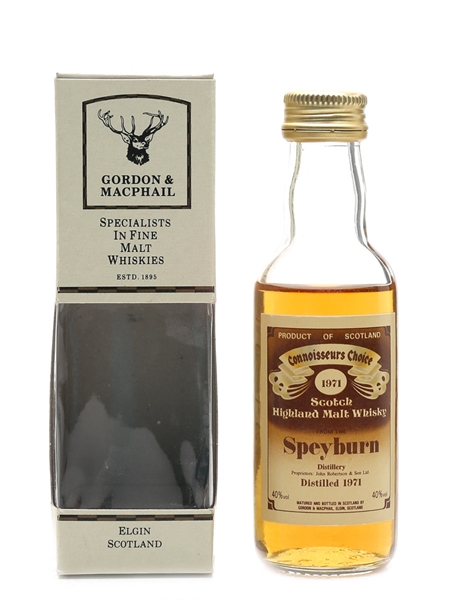 Speyburn 1971 Bottled 1980s - Connoisseurs Choice 5cl / 40%