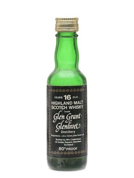 Glen Grant Glenlivet 16 Year Old Bottled 1970s - Cadenhead's 5cl / 46%