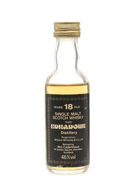 Edradour 18 Year Old Bottled 1980s - Cadenhead's 5cl / 46%