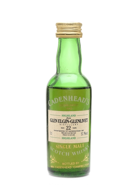 Glen Elgin Glenlivet 1971 22 Year Old - Cadenhead's 5cl / 50.1%