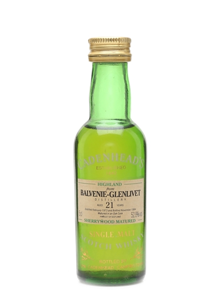 Balmenach Glenlivet 1973 21 Year Old - Cadenhead's 5cl / 52.8%