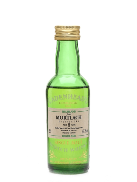 Mortlach 1987 8 Year Old - Cadenhead's 5cl / 62.7%