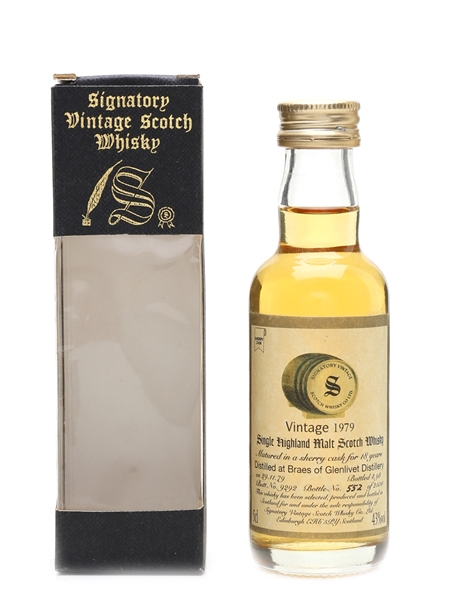 Braes Of Glenlivet 1979 18 Year Old - Signatory Vintage 5cl / 43%