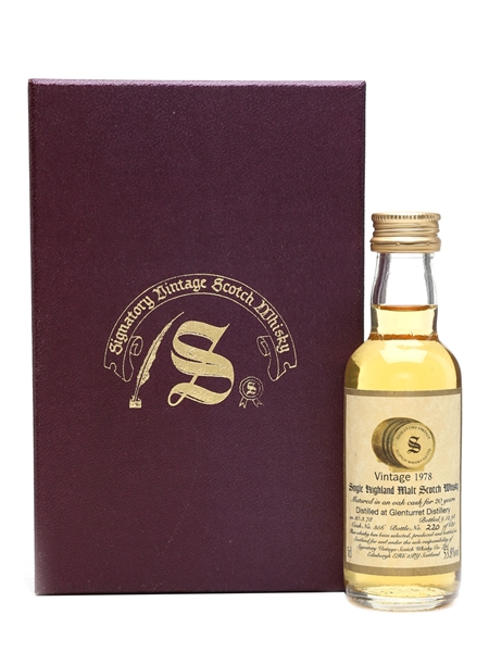 Glenturret 1978 20 Year Old - Signatory Vintage 5cl / 53.8%