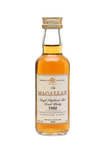 Macallan 1980 Bottled 1998 5cl / 43%