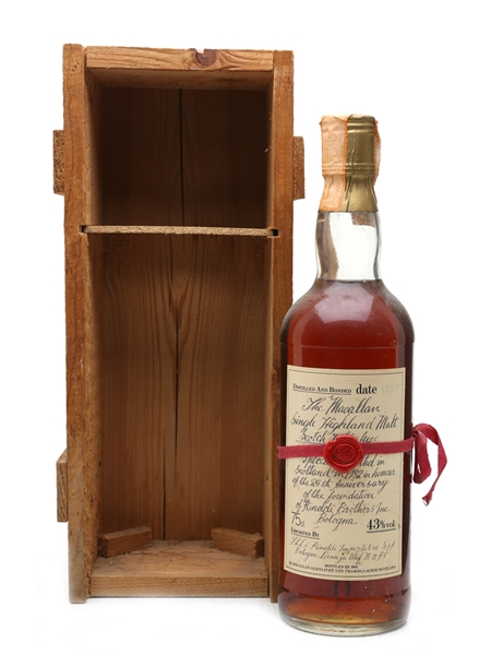 Macallan 1957 Handwritten Label Bottled 1982 - Rinaldi 25th Anniversary 75cl / 43%