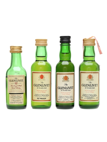 Glenlivet 12 Year Old  4 x 5cl