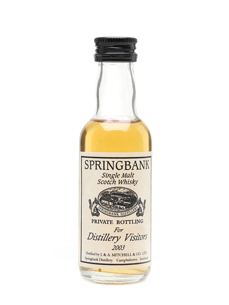 Springbank Distillery Visitors 2003 Private Bottling 5cl / 40%