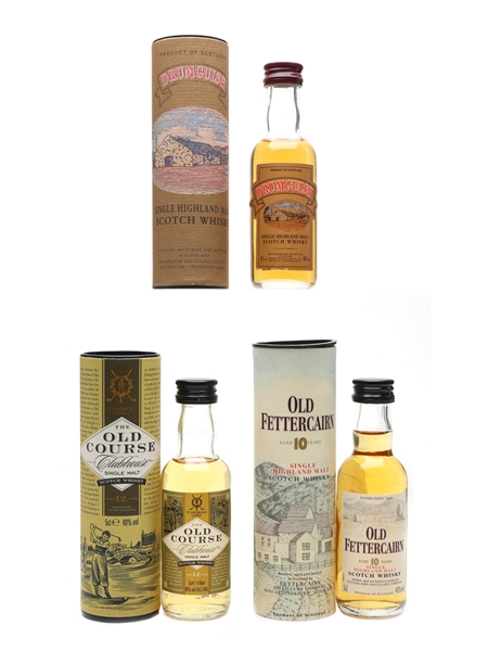 Drumguish, Old Course & Old Fettercairn  3 x 5cl / 40%