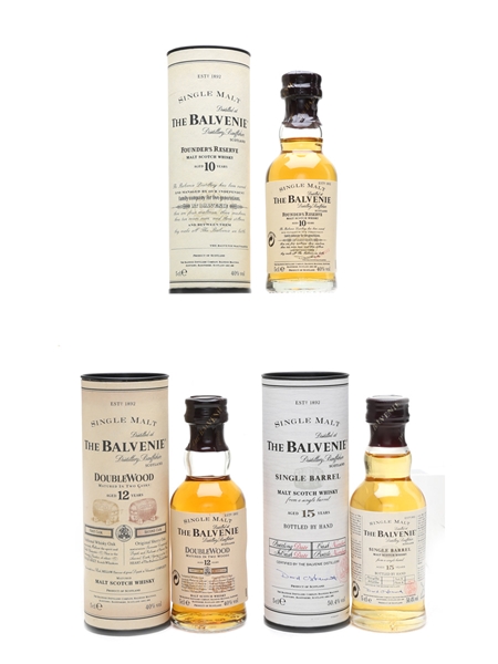 Balvenie Founder's Reserve, Double Wood, Single Barrel 3 x 5cl